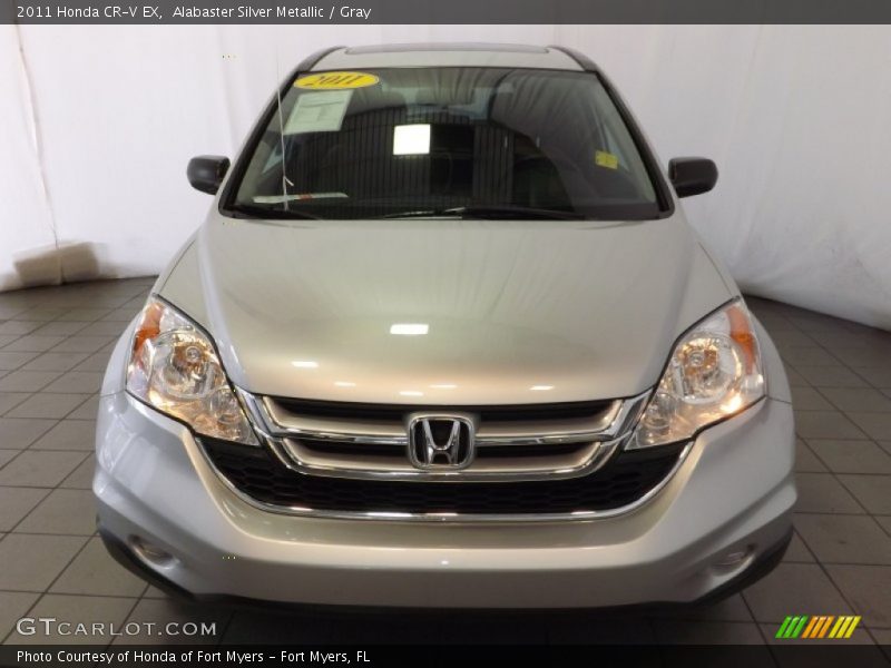 Alabaster Silver Metallic / Gray 2011 Honda CR-V EX