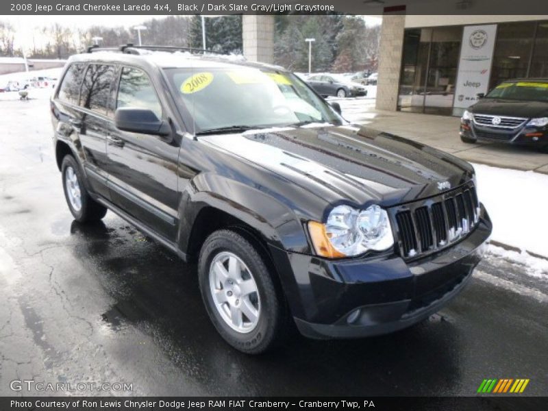 Black / Dark Slate Gray/Light Graystone 2008 Jeep Grand Cherokee Laredo 4x4