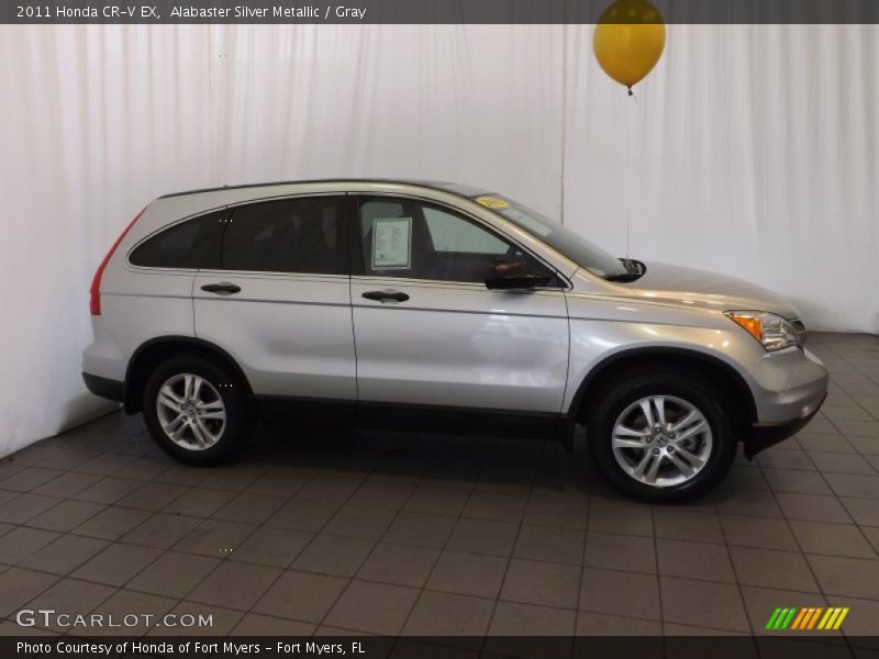 Alabaster Silver Metallic / Gray 2011 Honda CR-V EX