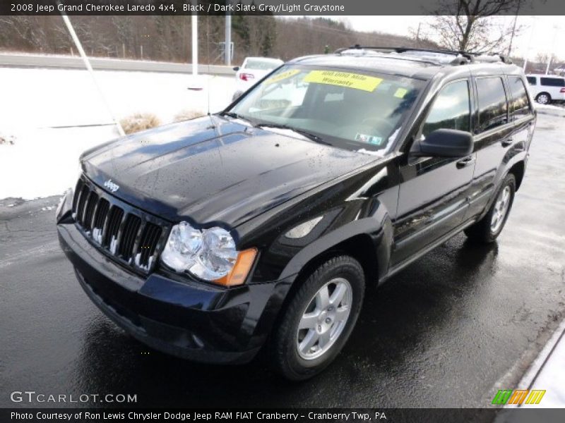Black / Dark Slate Gray/Light Graystone 2008 Jeep Grand Cherokee Laredo 4x4