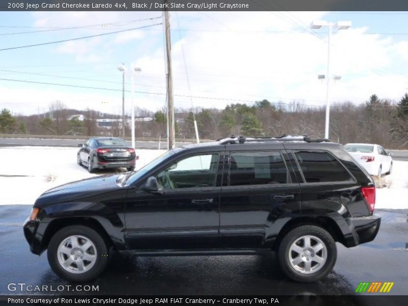 Black / Dark Slate Gray/Light Graystone 2008 Jeep Grand Cherokee Laredo 4x4