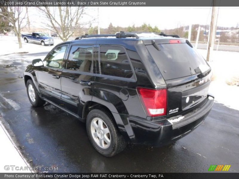 Black / Dark Slate Gray/Light Graystone 2008 Jeep Grand Cherokee Laredo 4x4