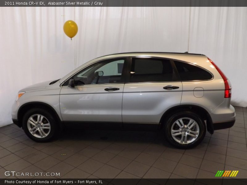 Alabaster Silver Metallic / Gray 2011 Honda CR-V EX