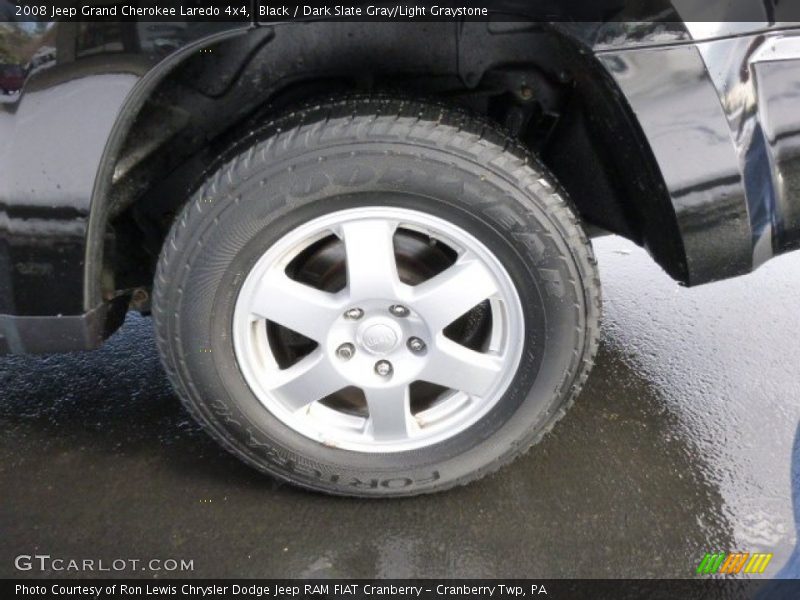 Black / Dark Slate Gray/Light Graystone 2008 Jeep Grand Cherokee Laredo 4x4