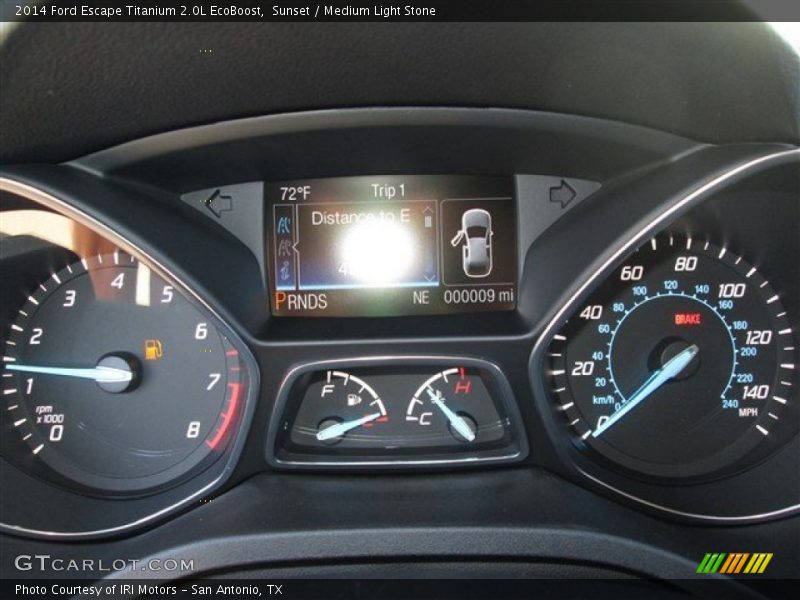 Sunset / Medium Light Stone 2014 Ford Escape Titanium 2.0L EcoBoost