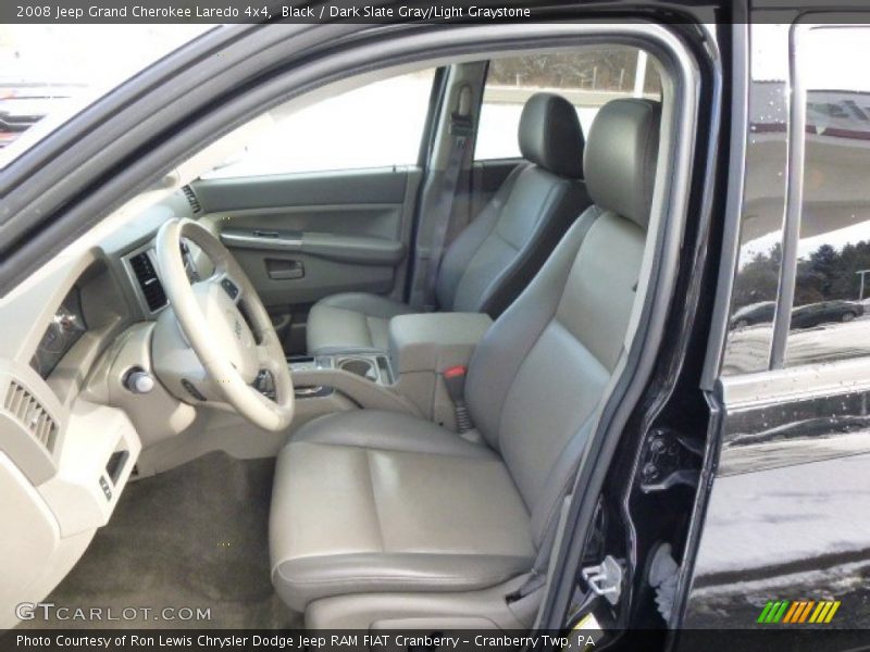 Black / Dark Slate Gray/Light Graystone 2008 Jeep Grand Cherokee Laredo 4x4