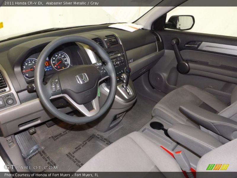 Alabaster Silver Metallic / Gray 2011 Honda CR-V EX