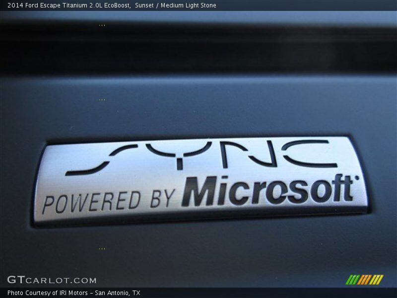 Sunset / Medium Light Stone 2014 Ford Escape Titanium 2.0L EcoBoost
