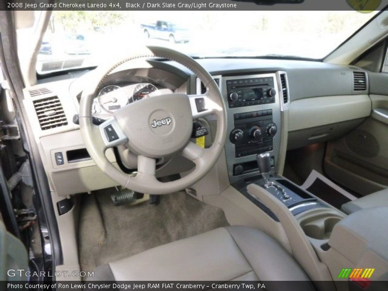 Black / Dark Slate Gray/Light Graystone 2008 Jeep Grand Cherokee Laredo 4x4