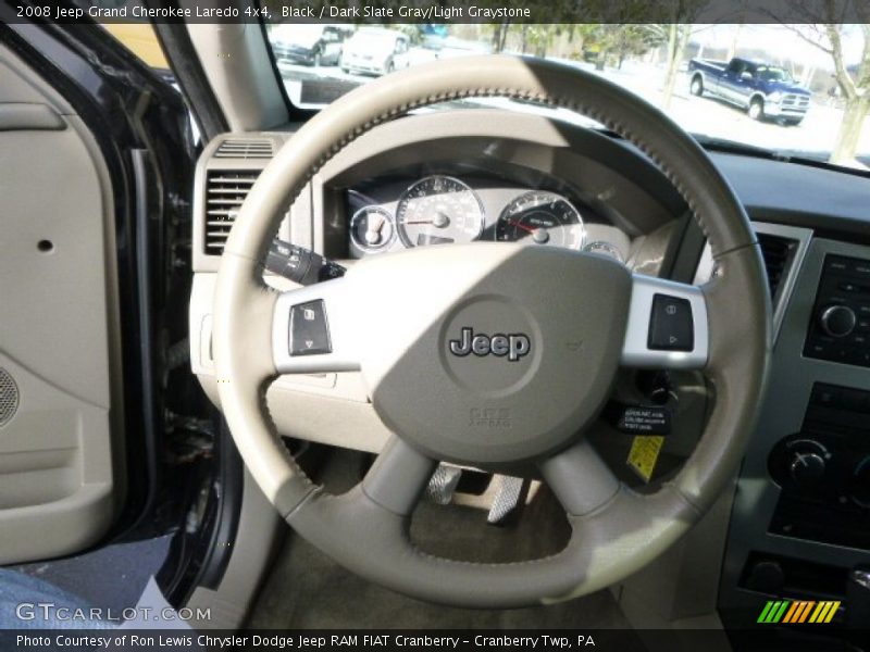 Black / Dark Slate Gray/Light Graystone 2008 Jeep Grand Cherokee Laredo 4x4