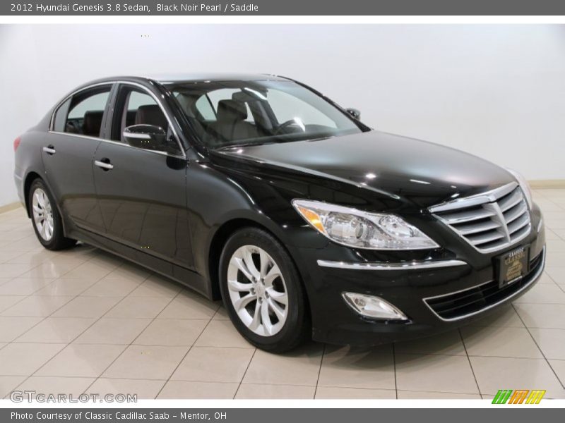 Black Noir Pearl / Saddle 2012 Hyundai Genesis 3.8 Sedan