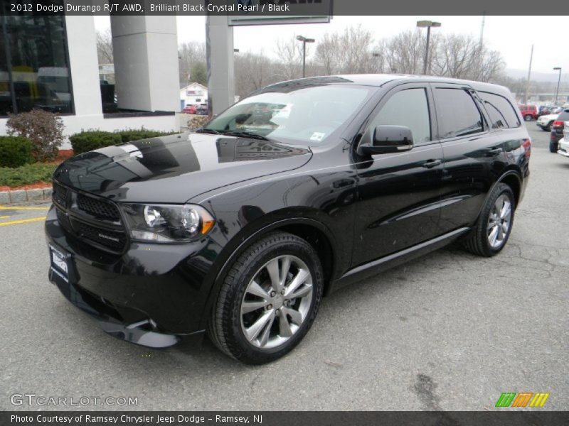 Brilliant Black Crystal Pearl / Black 2012 Dodge Durango R/T AWD