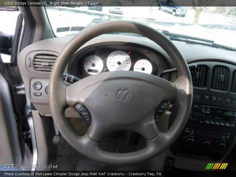 Bright Silver Metallic / Taupe 2002 Dodge Caravan SE