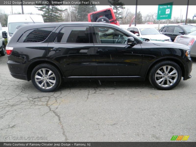 Brilliant Black Crystal Pearl / Black 2012 Dodge Durango R/T AWD