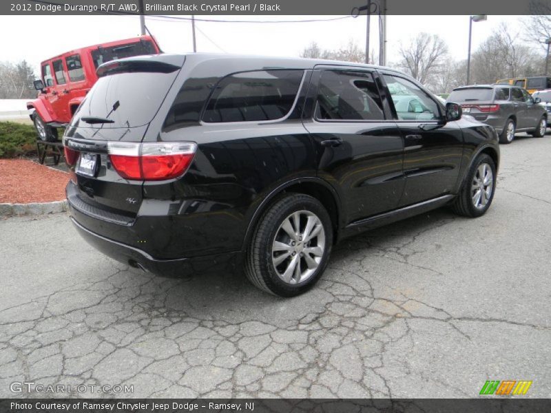 Brilliant Black Crystal Pearl / Black 2012 Dodge Durango R/T AWD
