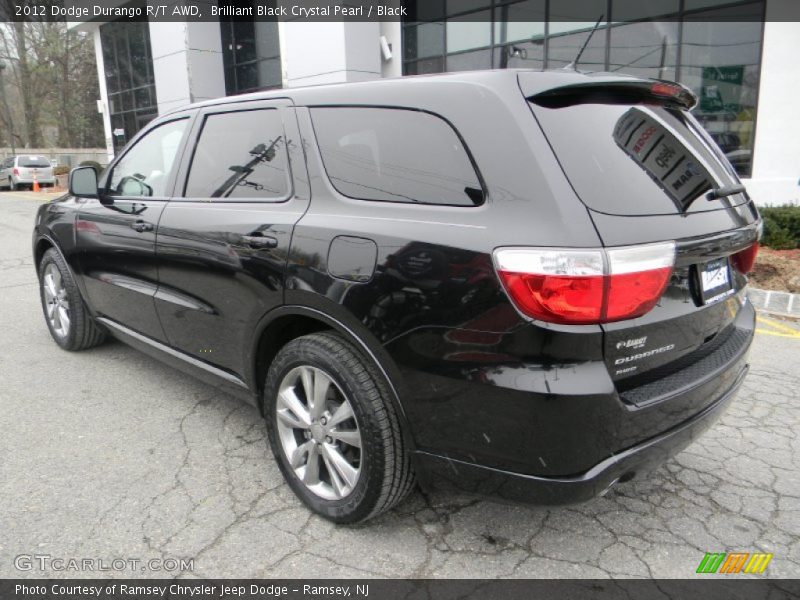Brilliant Black Crystal Pearl / Black 2012 Dodge Durango R/T AWD