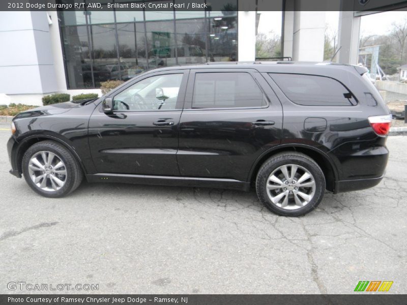 Brilliant Black Crystal Pearl / Black 2012 Dodge Durango R/T AWD