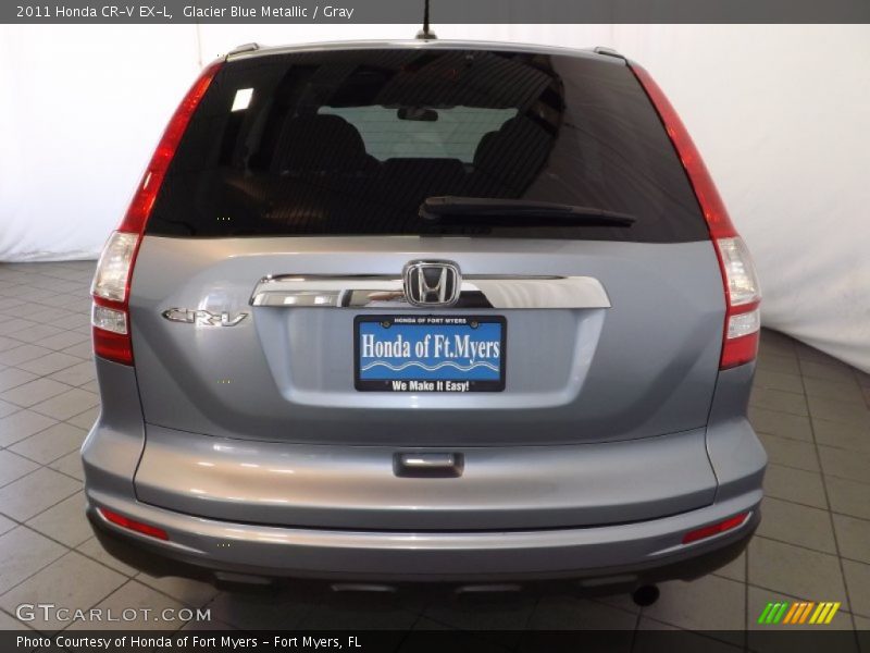 Glacier Blue Metallic / Gray 2011 Honda CR-V EX-L