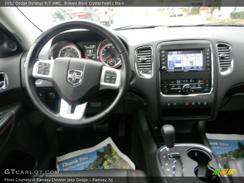 Brilliant Black Crystal Pearl / Black 2012 Dodge Durango R/T AWD