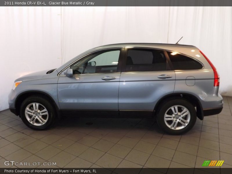 Glacier Blue Metallic / Gray 2011 Honda CR-V EX-L
