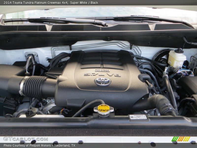 Super White / Black 2014 Toyota Tundra Platinum Crewmax 4x4