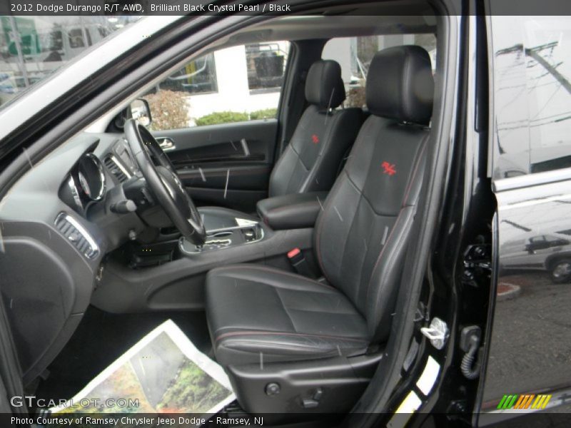 Brilliant Black Crystal Pearl / Black 2012 Dodge Durango R/T AWD