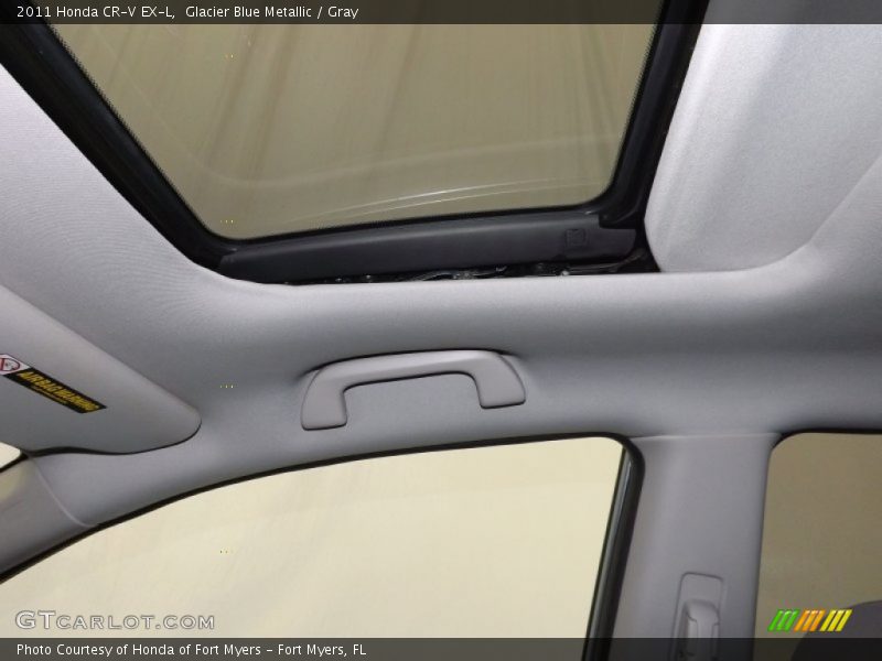 Glacier Blue Metallic / Gray 2011 Honda CR-V EX-L