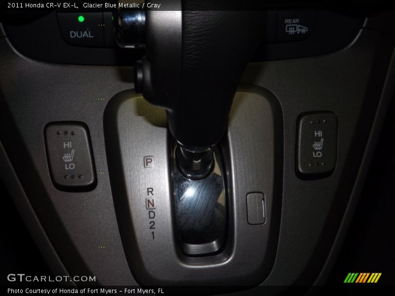 Glacier Blue Metallic / Gray 2011 Honda CR-V EX-L