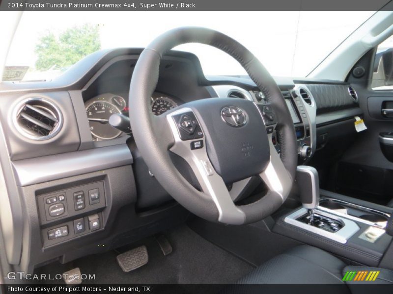 Super White / Black 2014 Toyota Tundra Platinum Crewmax 4x4