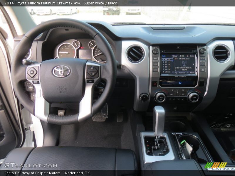 Super White / Black 2014 Toyota Tundra Platinum Crewmax 4x4