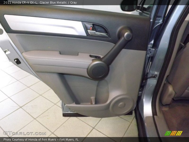 Glacier Blue Metallic / Gray 2011 Honda CR-V EX-L