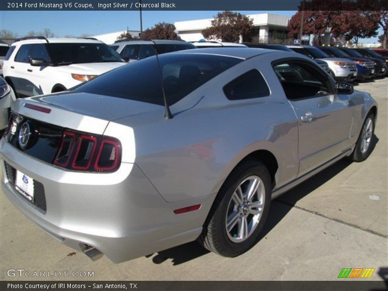 Ingot Silver / Charcoal Black 2014 Ford Mustang V6 Coupe