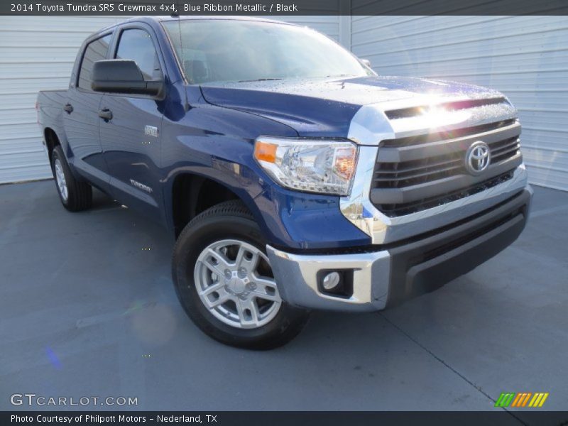 Blue Ribbon Metallic / Black 2014 Toyota Tundra SR5 Crewmax 4x4