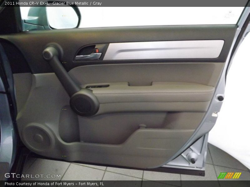 Glacier Blue Metallic / Gray 2011 Honda CR-V EX-L