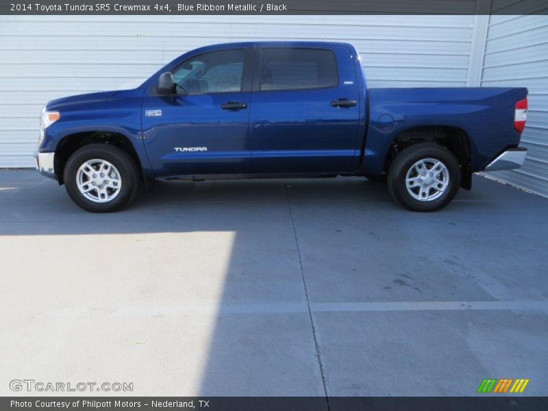 Blue Ribbon Metallic / Black 2014 Toyota Tundra SR5 Crewmax 4x4