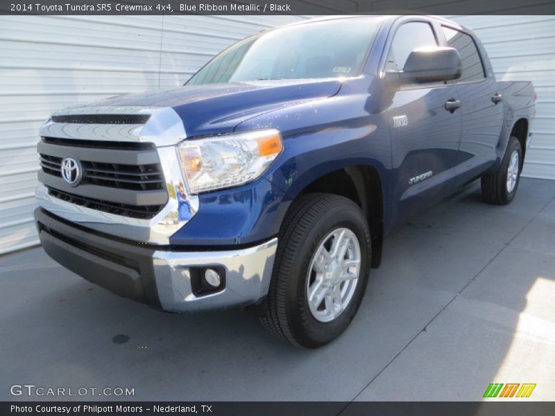 Blue Ribbon Metallic / Black 2014 Toyota Tundra SR5 Crewmax 4x4