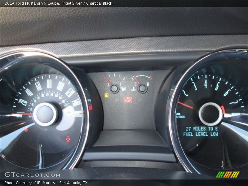 Ingot Silver / Charcoal Black 2014 Ford Mustang V6 Coupe