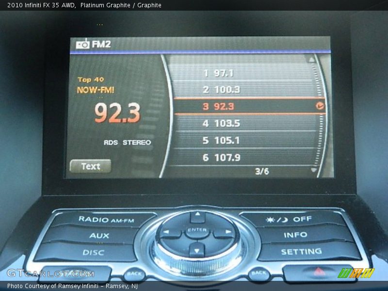 Platinum Graphite / Graphite 2010 Infiniti FX 35 AWD