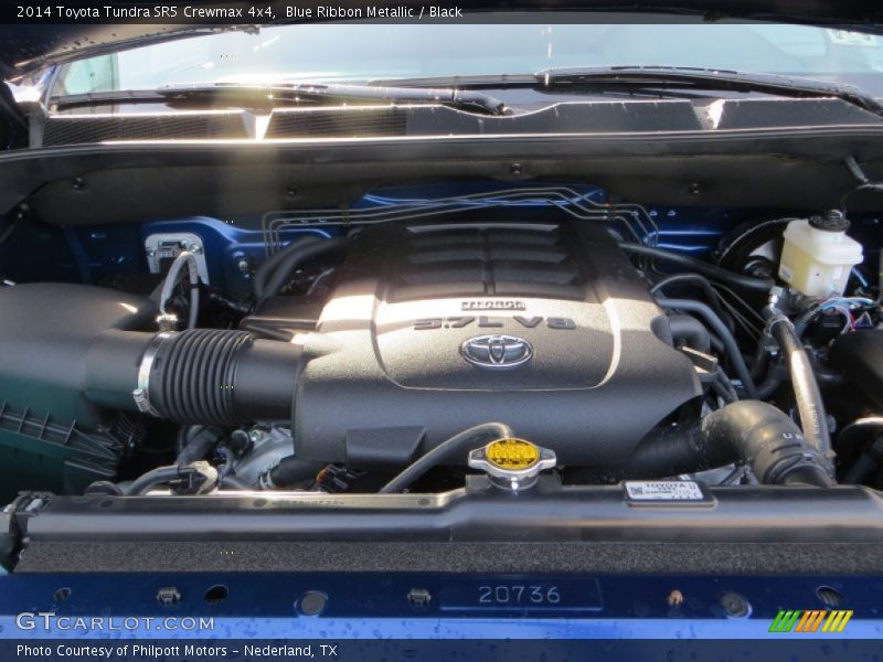 Blue Ribbon Metallic / Black 2014 Toyota Tundra SR5 Crewmax 4x4