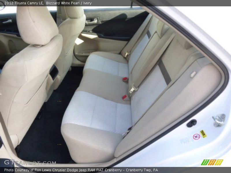 Blizzard White Pearl / Ivory 2012 Toyota Camry LE