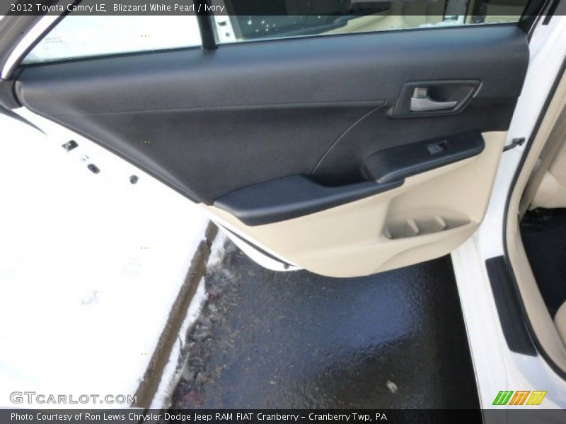 Blizzard White Pearl / Ivory 2012 Toyota Camry LE