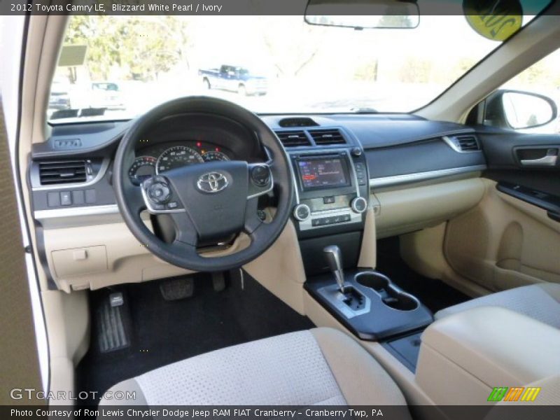 Ivory Interior - 2012 Camry LE 