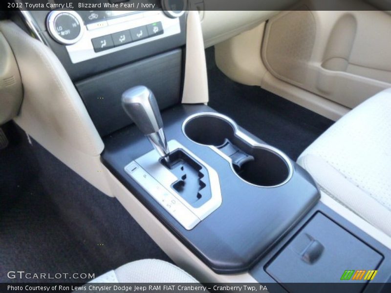 Blizzard White Pearl / Ivory 2012 Toyota Camry LE