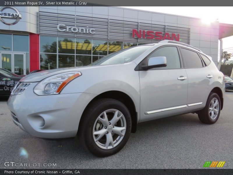 Silver Ice Metallic / Gray 2011 Nissan Rogue SV