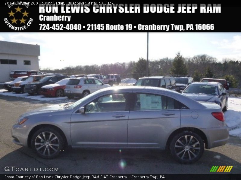 Billet Silver Metallic / Black 2014 Chrysler 200 Touring Sedan