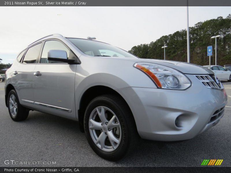 Silver Ice Metallic / Gray 2011 Nissan Rogue SV
