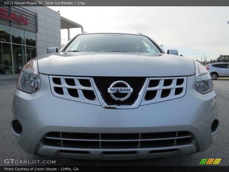 Silver Ice Metallic / Gray 2011 Nissan Rogue SV