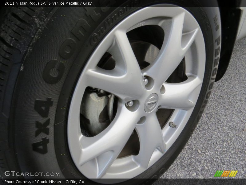 Silver Ice Metallic / Gray 2011 Nissan Rogue SV
