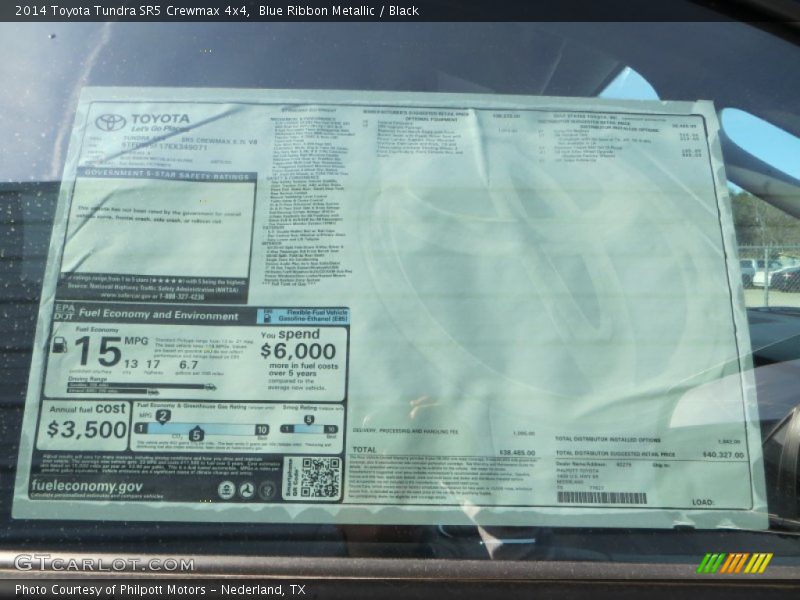 Blue Ribbon Metallic / Black 2014 Toyota Tundra SR5 Crewmax 4x4