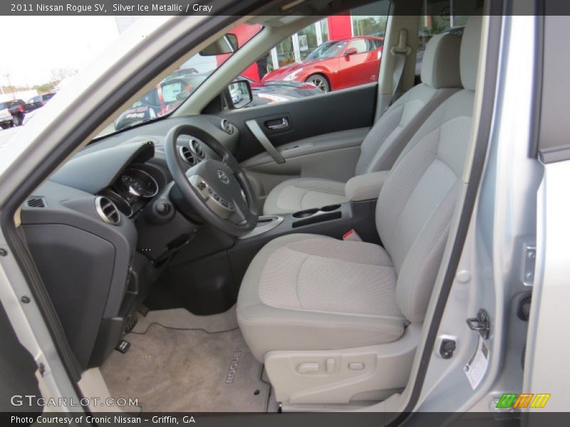 Silver Ice Metallic / Gray 2011 Nissan Rogue SV
